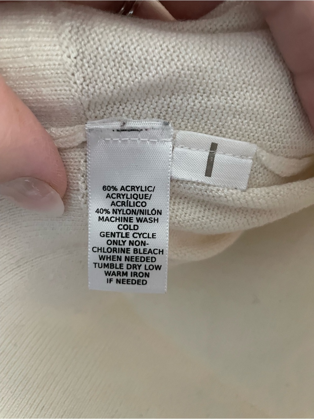 LOFT Women's Cream Crewneck Knit Sweater - Picture 5 of 5